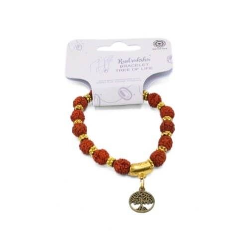 Bracciale Rudraksha - Albero della vita, 6 pezzi