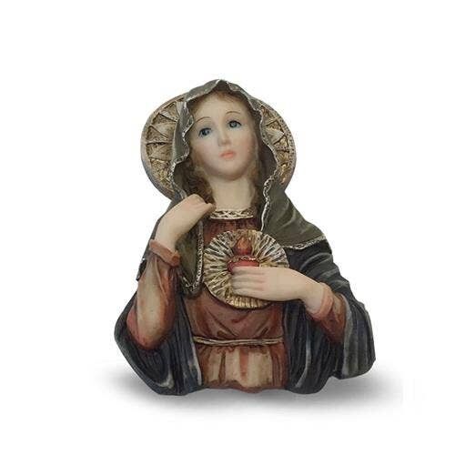 Sacro Cuore Vergine Maria Arazzo da parete in ceramica 12 cm