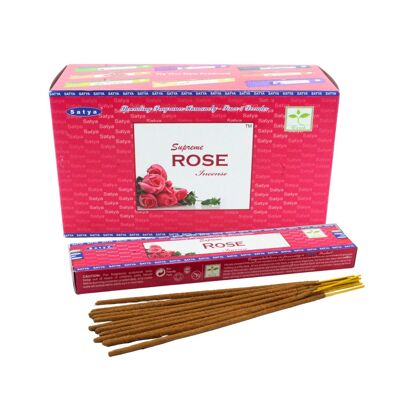 Incienso Satya Supreme Rose 15 gramos