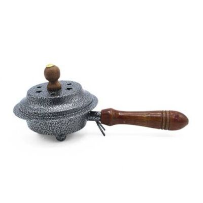 Silver Incense Pan with Handle