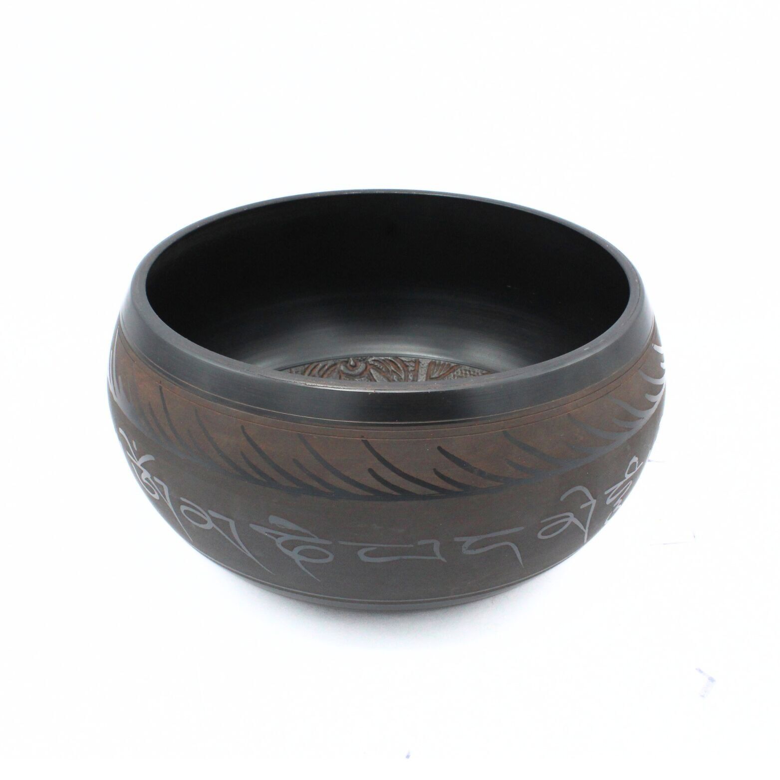 Ciotola tibetana in alluminio 20 cm Buddha Rosso