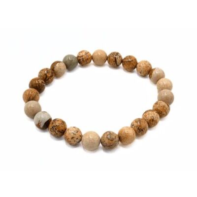 Bracelet de perles d'unakite 8 mm