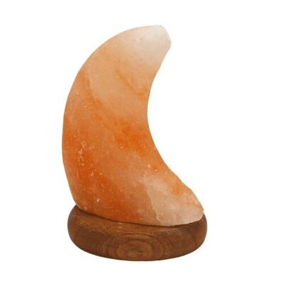 Lampada di sale dell'Himalaya USB Mezzaluna 1 kg