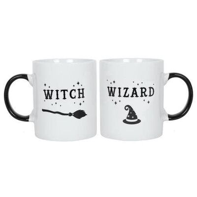 Set di tazze strega e mago