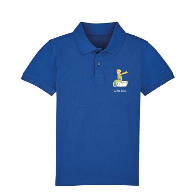 Polo Royal Blue "The little Prince sitting"