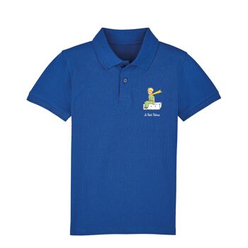 Polo Royal Blue " Le petit Prince assis "