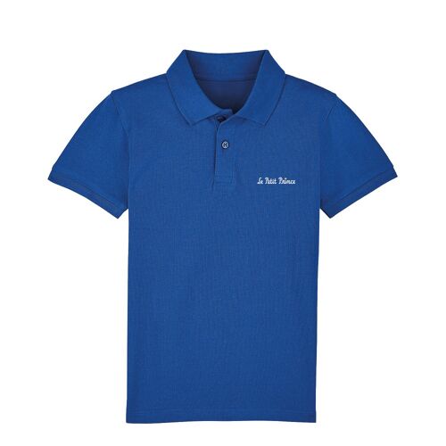 Polo Royal Blue " Le Petit Prince typo "