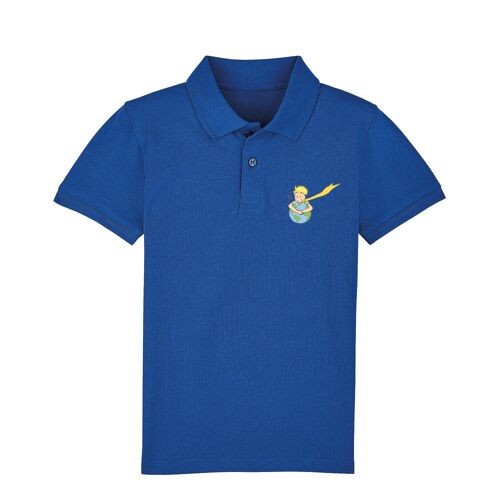 Polo Royal Blue " Terre Amour Coeur "