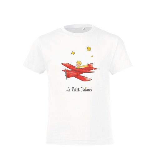T-shirt Blanc " L'aviateur " - enfant