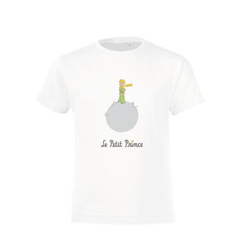 T-shirt Blanc " Standing on the Moon "