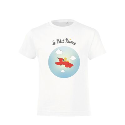 Camiseta blanca "El Principito en las Nubes"