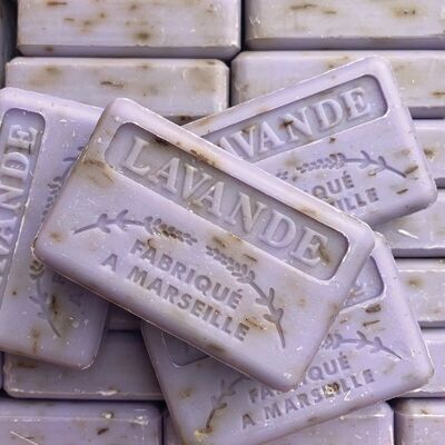 Sapone al Savon di Marsiglia - Esfoliante alla Lavanda