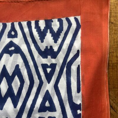 Bufanda, Pareo Estampado Bloque, 100% Algodón (100x180cm) - ET126