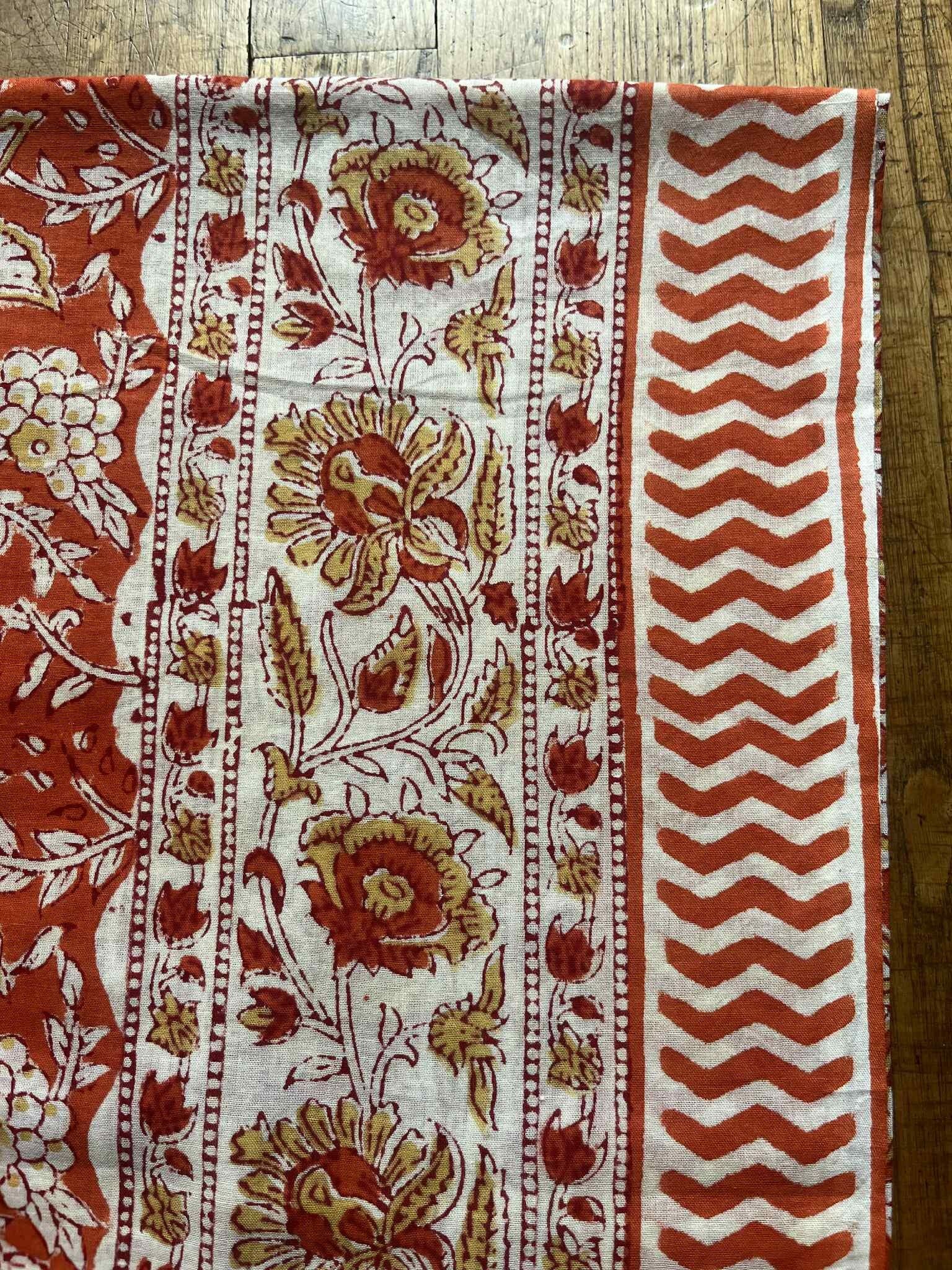 Sciarpa, Pareo Block Print, 100% Cotone (100x180cm) - ET127