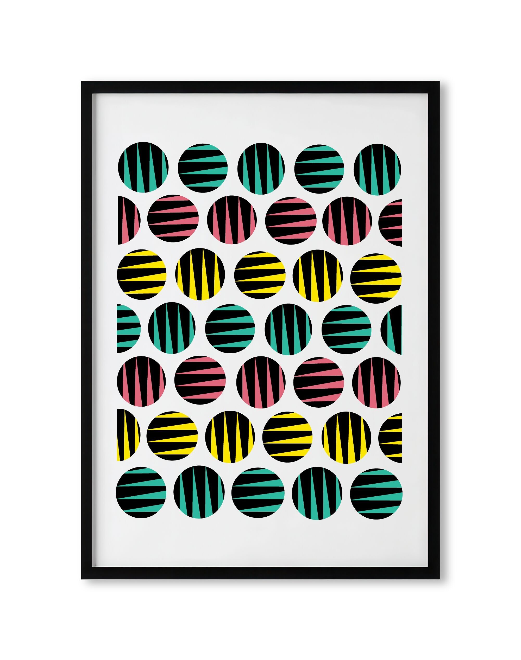 Zebra Tiger Spots 2 - Geometrische, abstrakte Wandkunst / Giclée-Kunstdruck - Größe A3 & A2