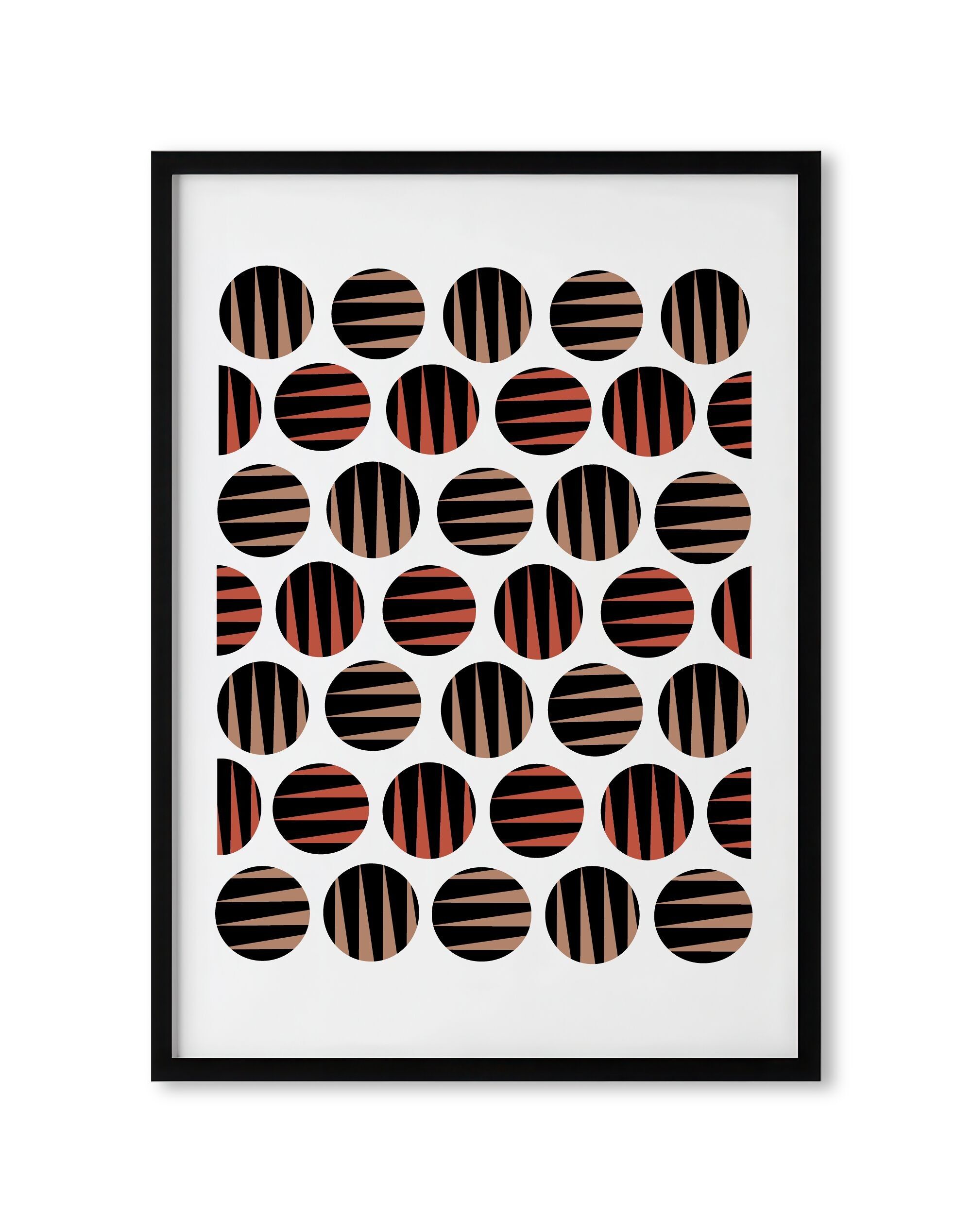 Zebra Tiger Spots 3 - Geometrische, abstrakte Wandkunst / Giclée-Kunstdruck - Größe A3 & A2