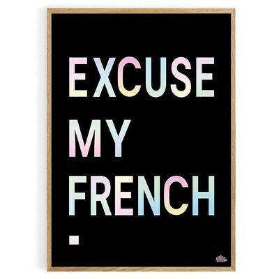 Scusate il mio errore di battitura in francese. Dimensioni: 50X70 cm. Prodotto al 100% in Francia, localmente.