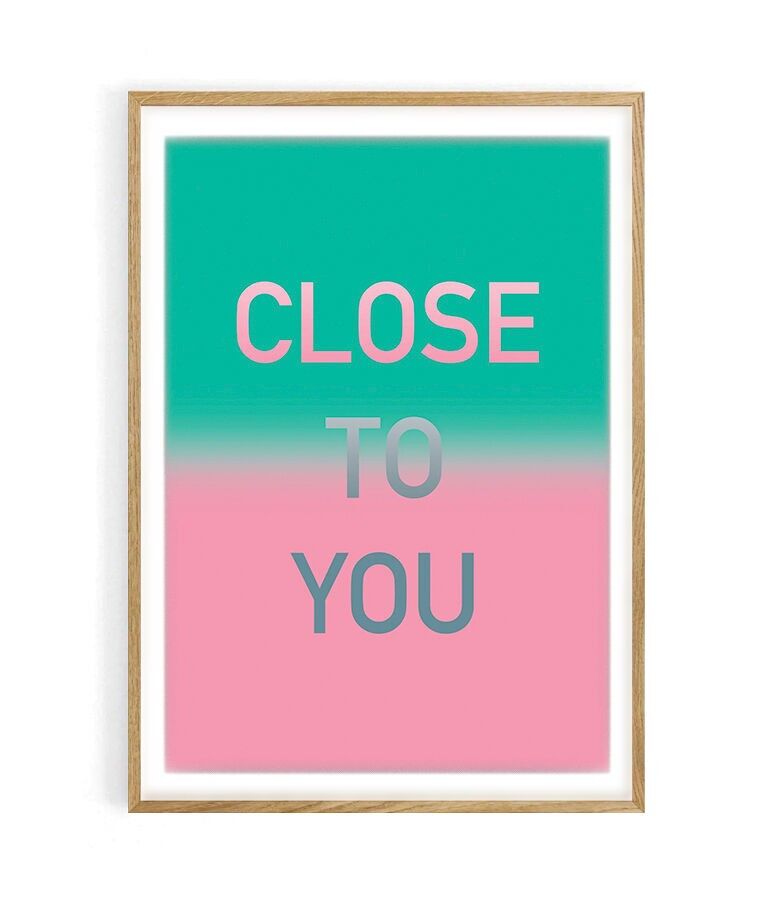 Serie de carteles mantra tipográficos Eden 3. Cerca de ti. 50X70 cm. 100% fabricado en Francia localmente.