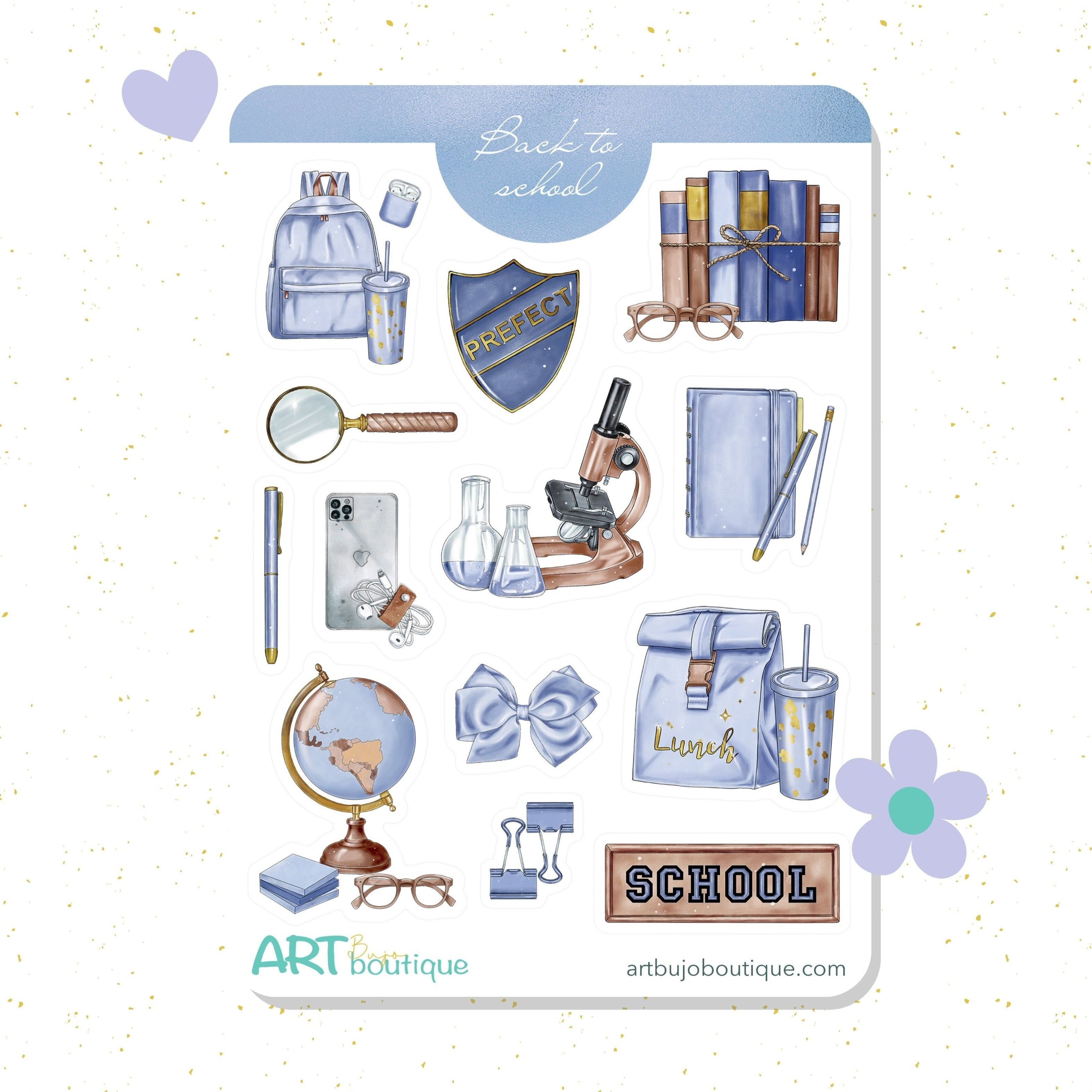 Zurück zur Schule Bujo Aufkleber Furz