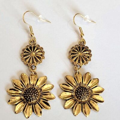 Boucles d'Oreilles Tournesol