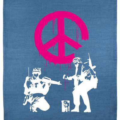 Torchon DENIM NEUF Peace