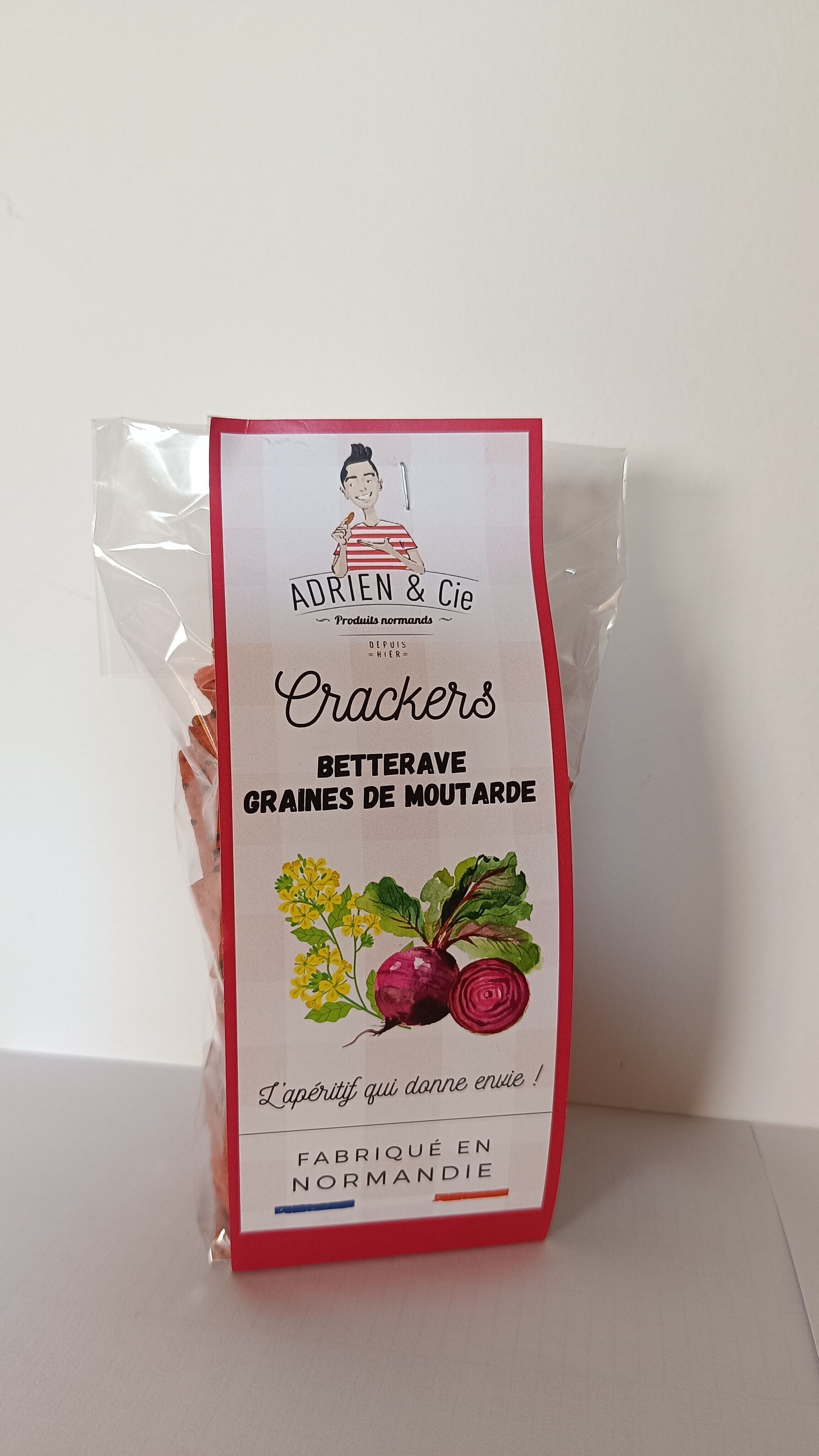 Rote-Bete-Senfkorn-Cracker