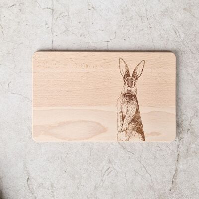 Wooden board with engraving "Standing Rabbit"