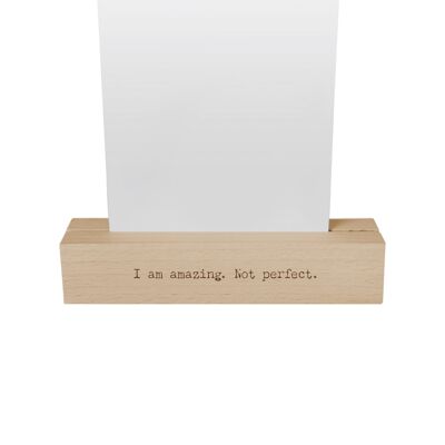 Titular de la tarjeta "Soy increíble. No es perfecto "