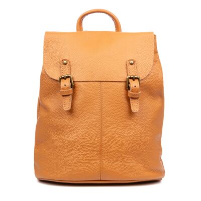Sac à dos Asie pour femme. Cuir véritable Dollaro. Couleur : cuir