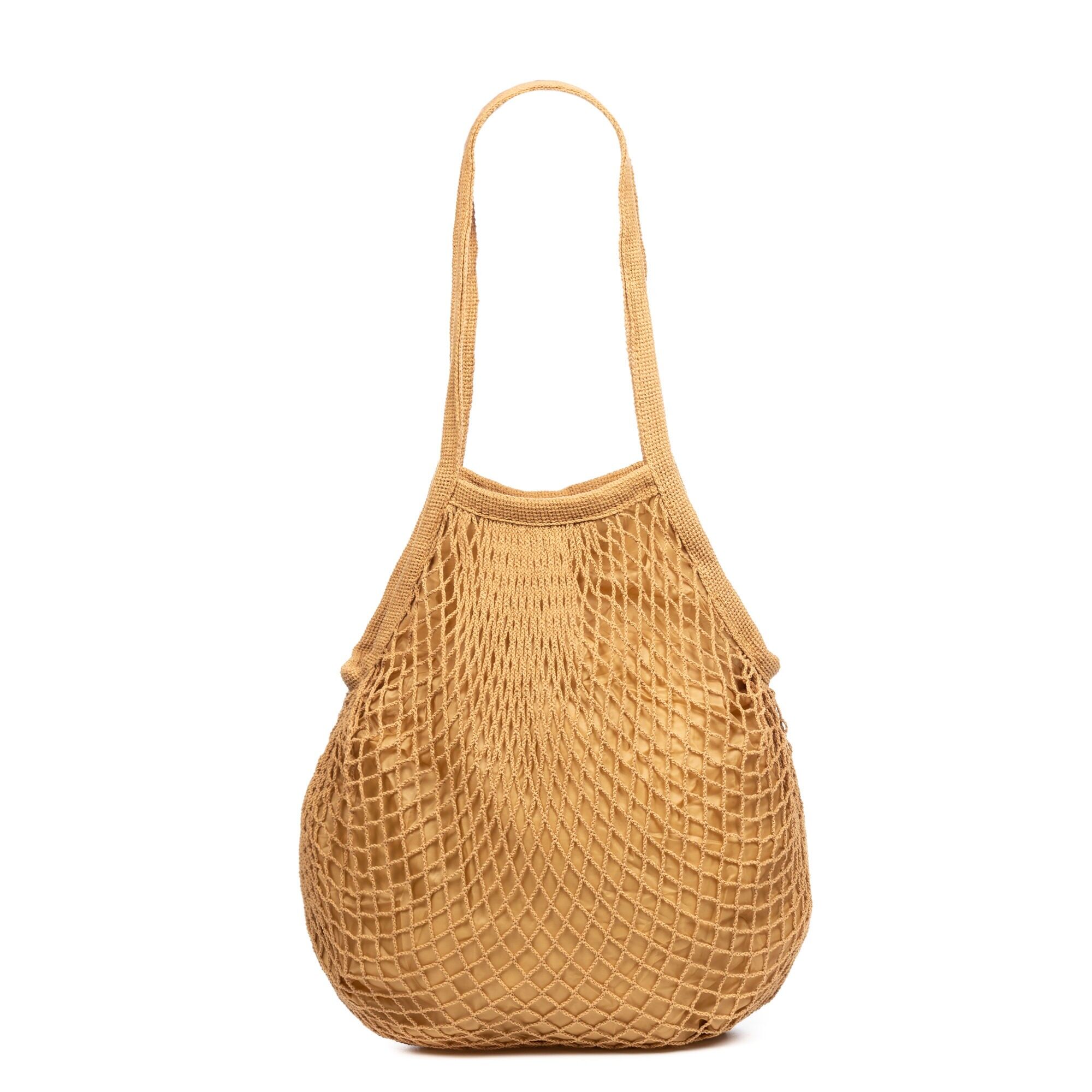 Borsa a tracolla da donna Forliana.Tessuto di nylon all'uncinetto in cotone