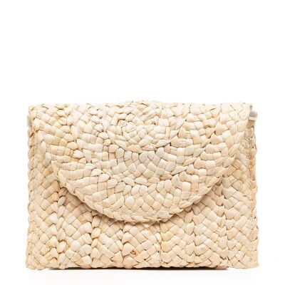 Borsa Ziano in rafia di carta intrecciata.