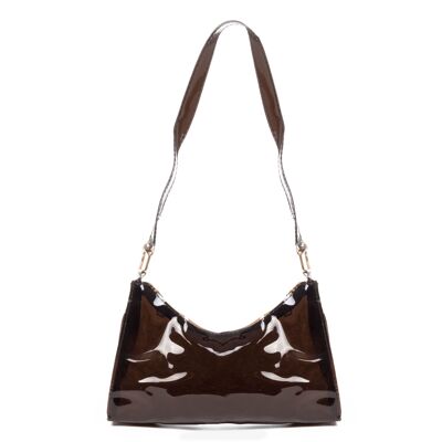 Zeri clear PVC shoulder bag.