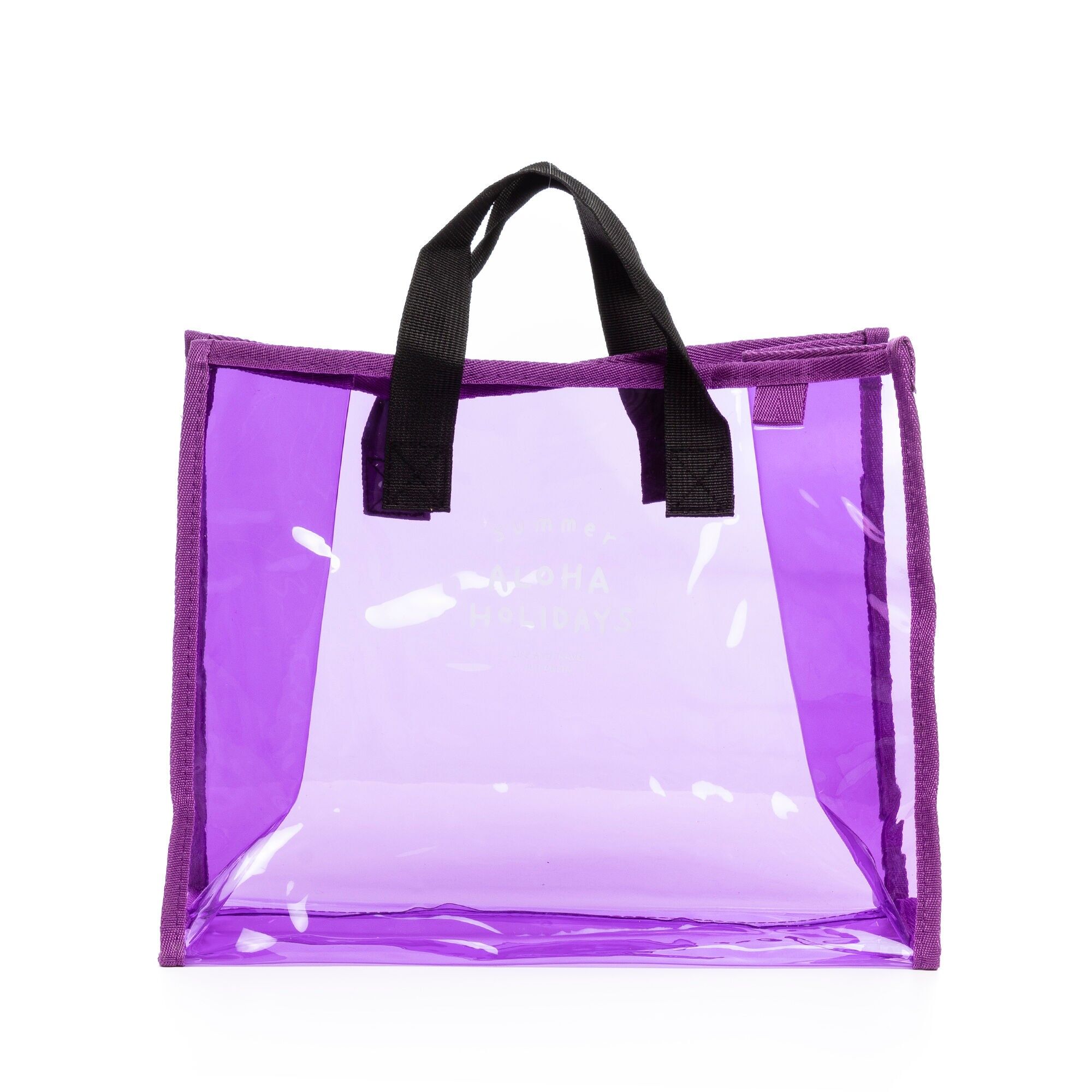 Borsa shopper in PVC trasparente Zeme.