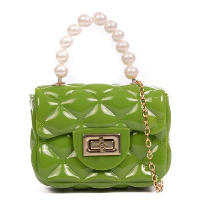 Mini sac à main Villafalletto en PVC brillant