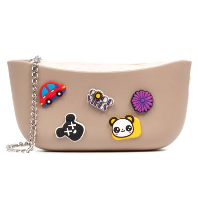 Villaricca shoulder bag, made of EVA foam with a strap and an interior pocket.