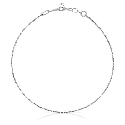 Bracelet en fil d'argent sterling 925 avec chaîne vénitienne