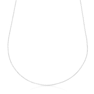 Collana in argento Sterling 925 con intreccio Forzatina e maglie piatte
