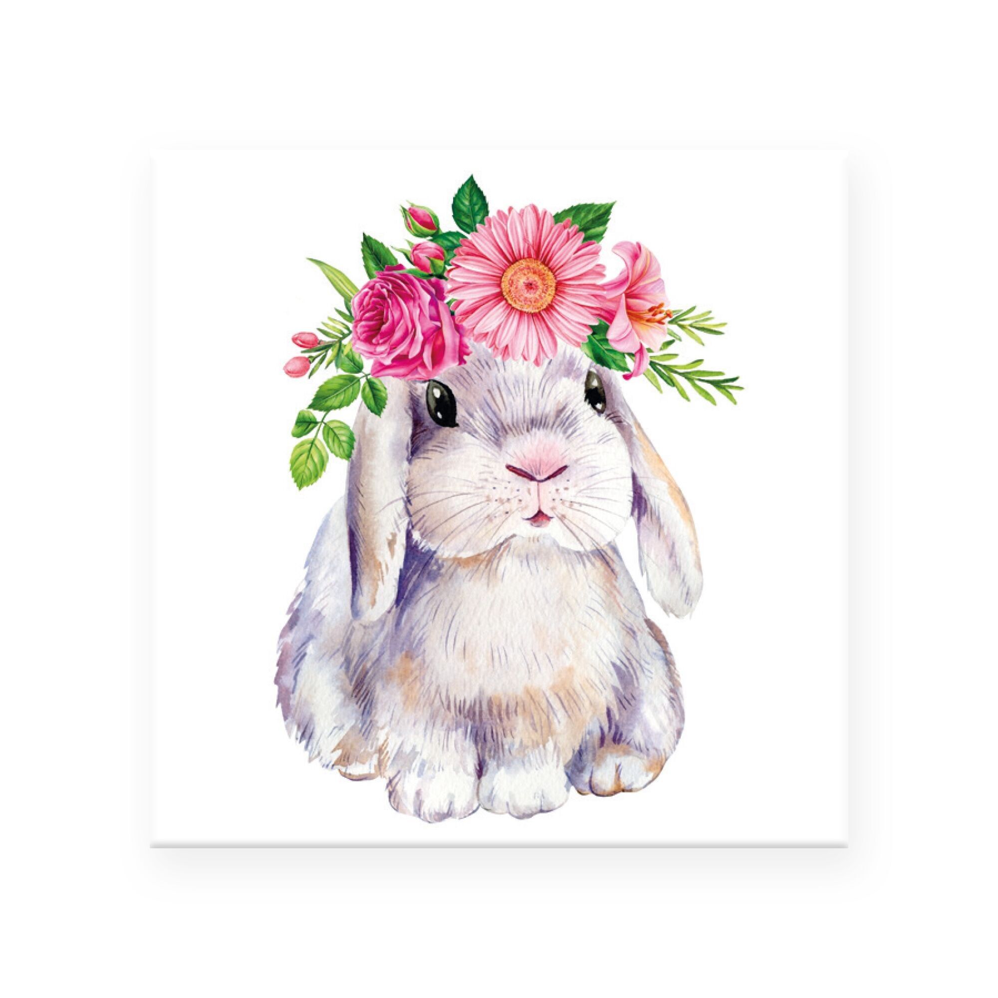 Calamita "Coniglietto" (5x5cm) – Fascino naturale per la tua casa