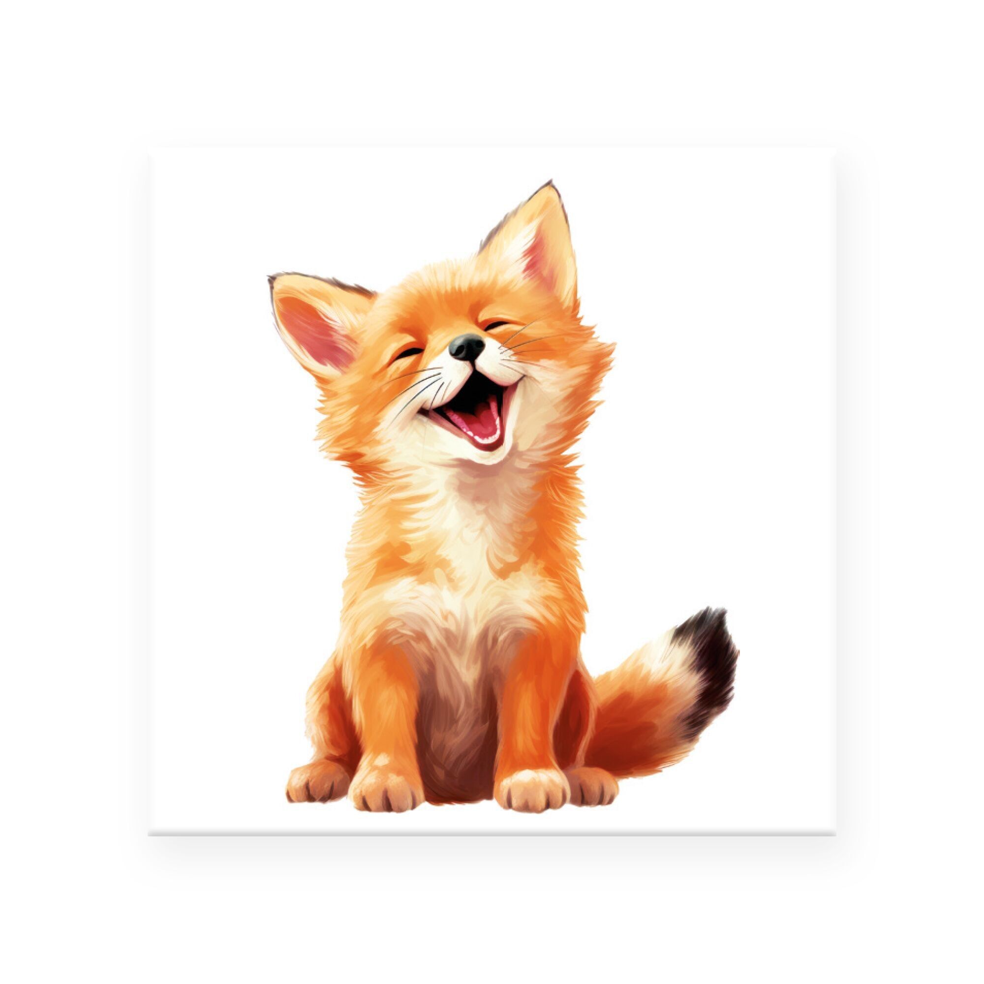 Magnet "Clever Fox" (5x5cm) – The forest dweller