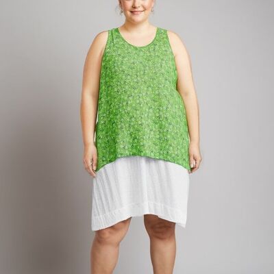 Green slip dress + top set (T22317)