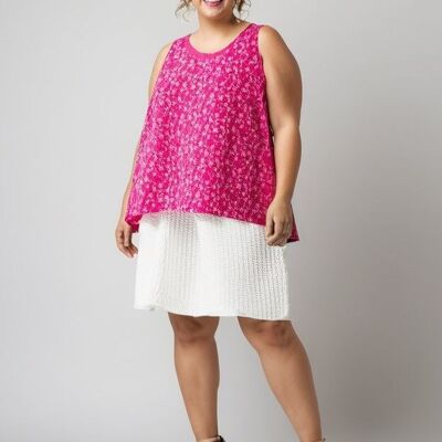 Pink slip dress + top set (T22317)