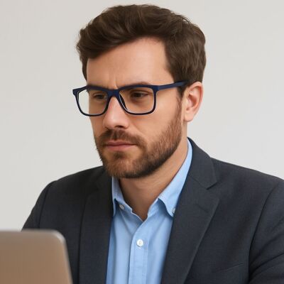 Free Spirit Brand Unisex Blue Light Blocking Reading Glasses with Blue Light Protection and +2 Correction. 00