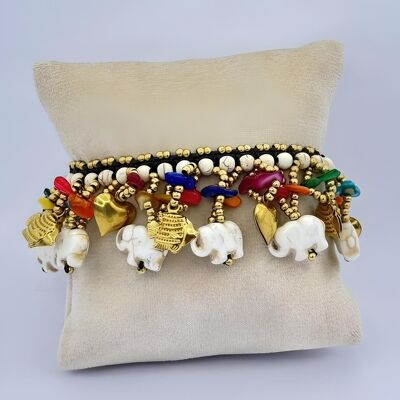 Hindu amulet and charm bracelet