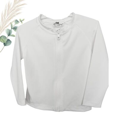 Camiseta blanca de manga larga anti-UV