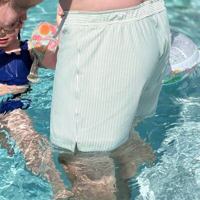 Men's seersucker swim shorts