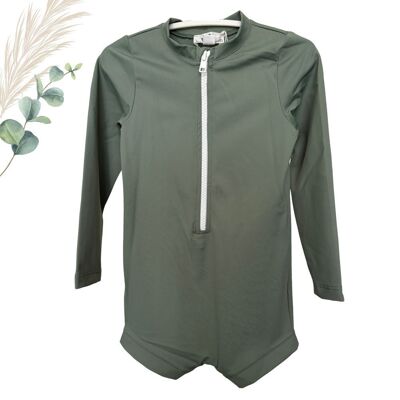 Baby Long Sleeve Khaki Swim Suit