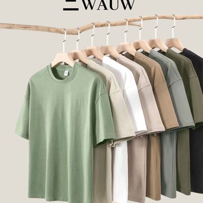 T-shirt épais 330 g/m² | 6 couleurs différentes