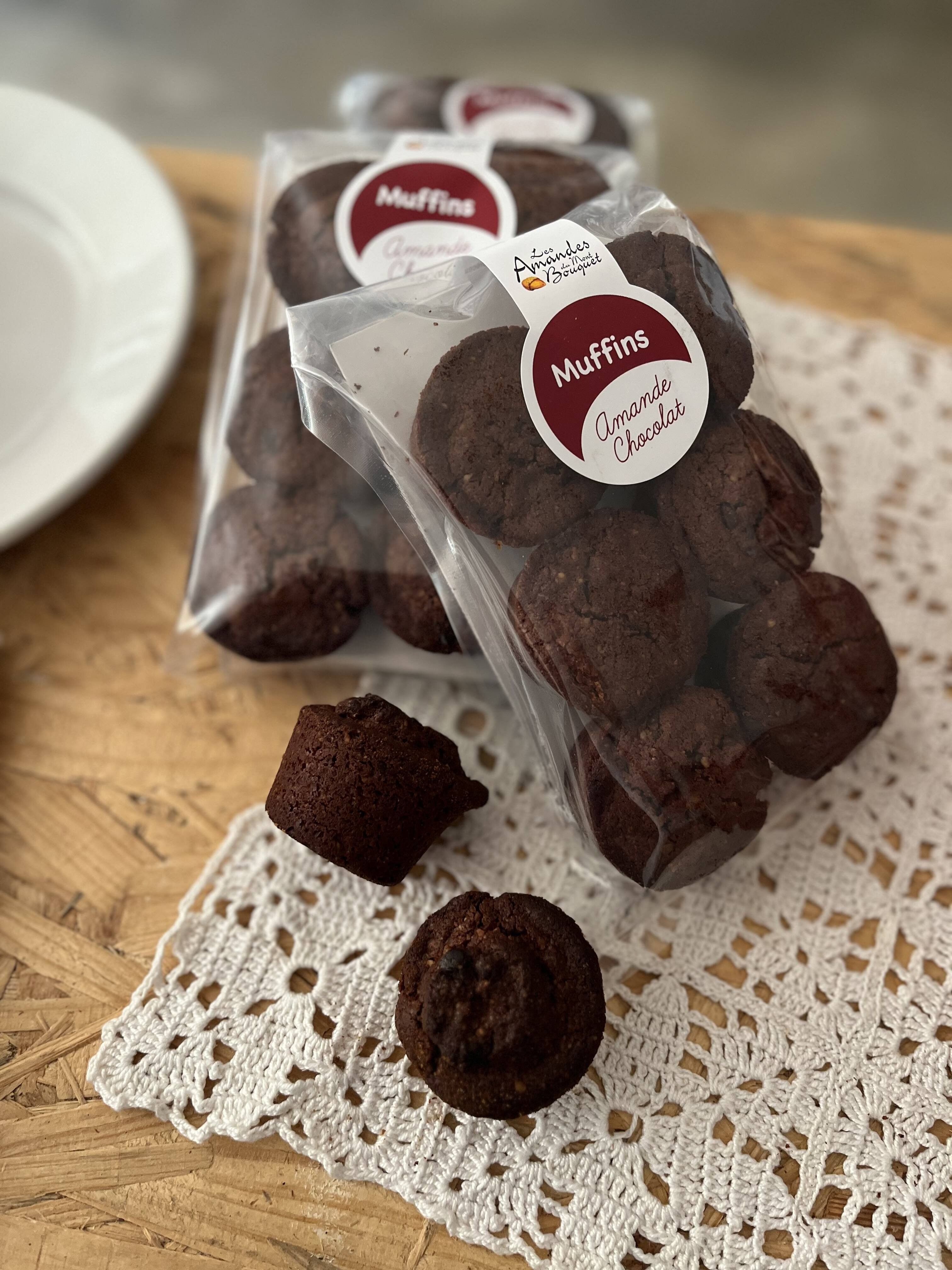 Almond-Chocolate Muffins - 6 pieces - 240g