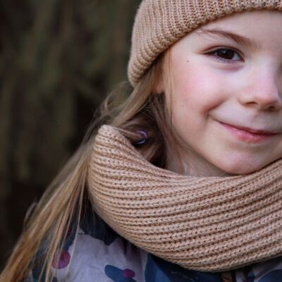 PERINNE - Calentador de cuello infantil 100% lana