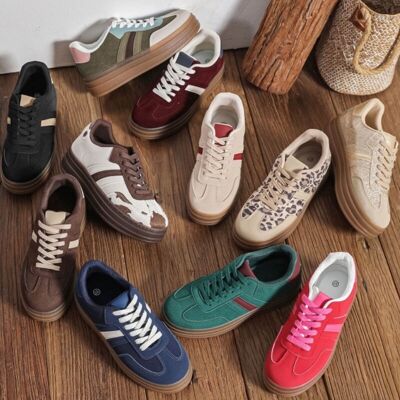 SCARPA DA SNEAKER ALLACCIATA DA DONNA, MODA, CHUNKY, DESIGNER